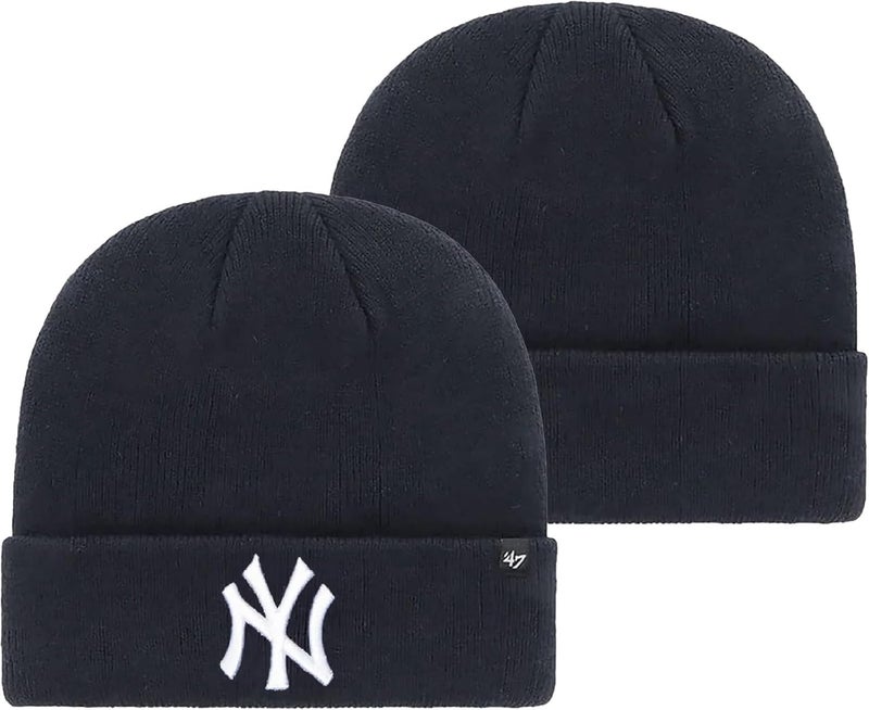 47 ' MLB Unisex-Adult Primary Logo Cuffed Knit Primary Logo Team Color Beanie Hat Cold Weather Hat, One Size - Image 1